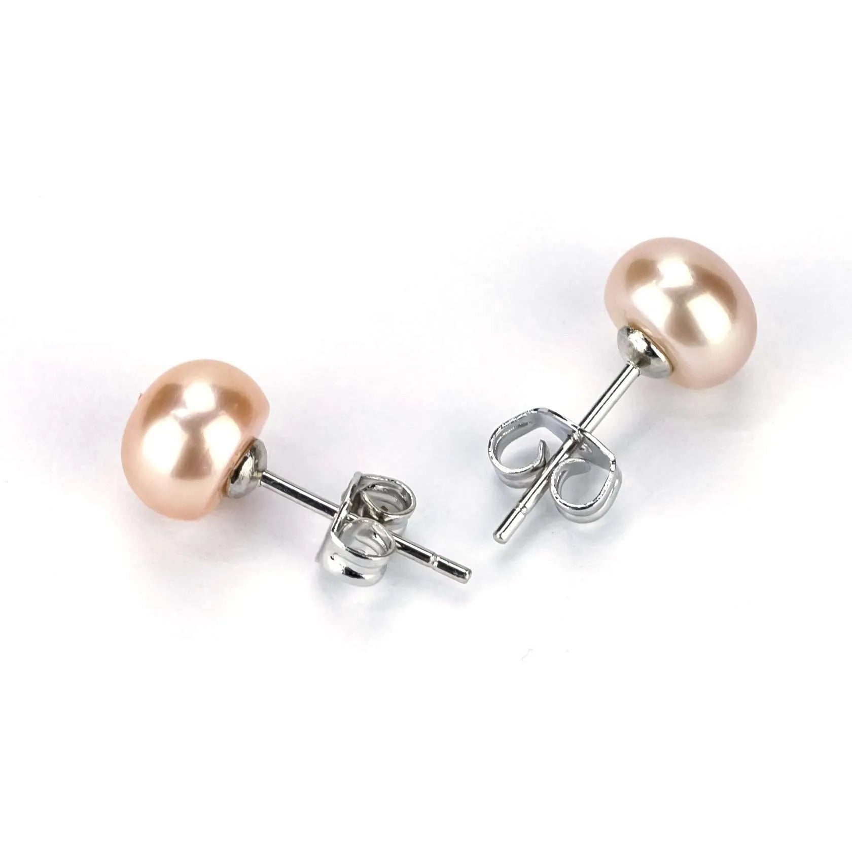 pearl stud earrings