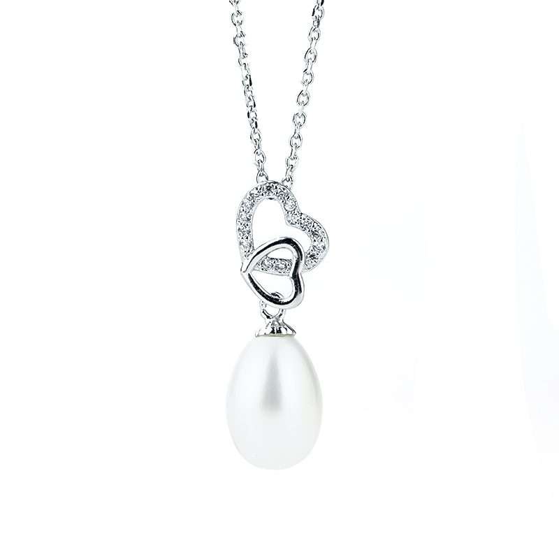 Freshwater Pearl Pendants 8-9 mm in Sterling Silver