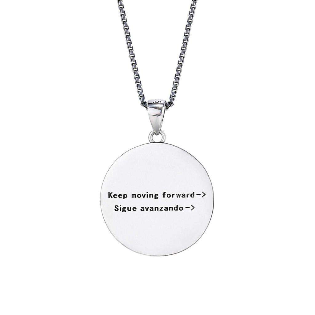 Keep moving forward Necklace in Sterling Silver