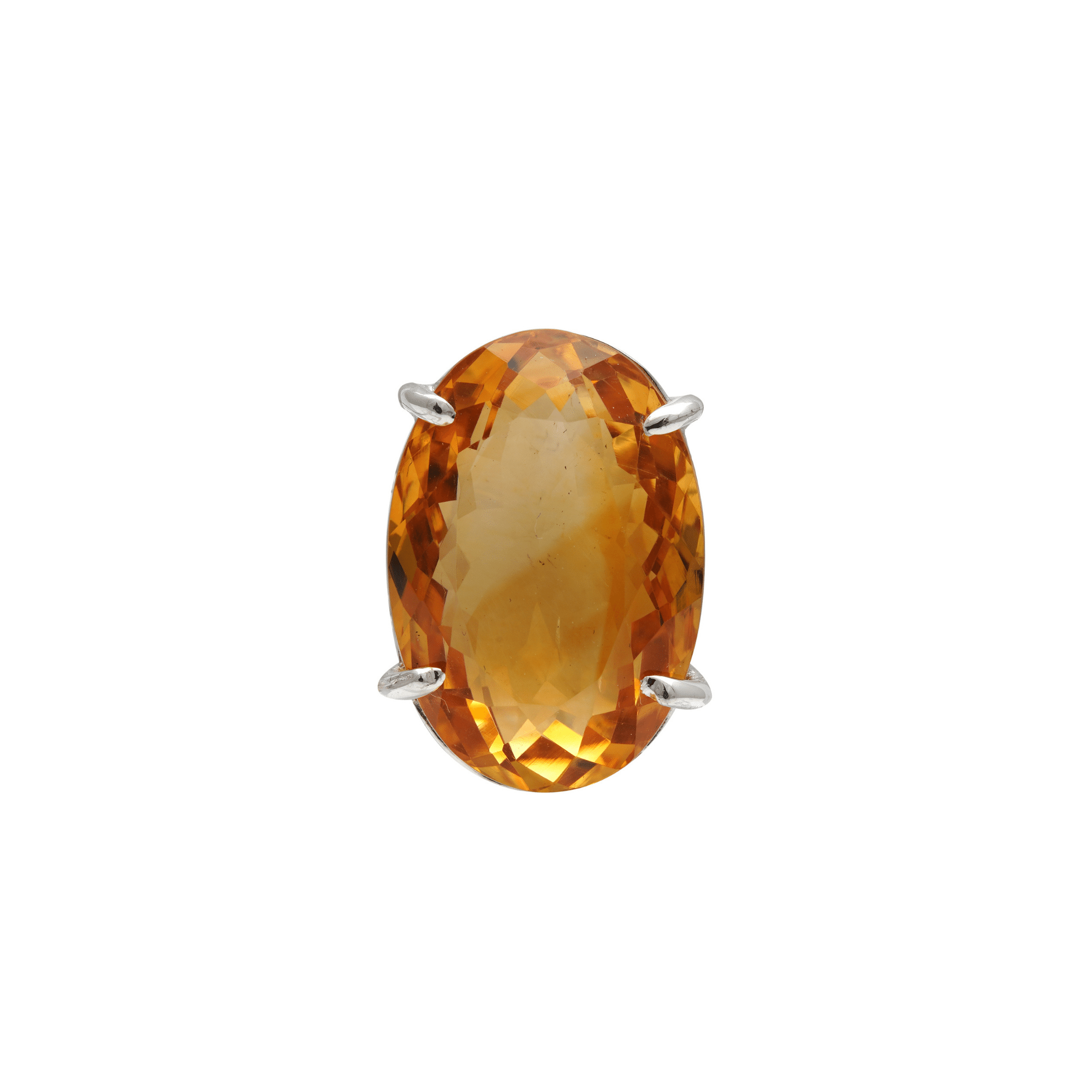 Citrine Ring in 925 Silver