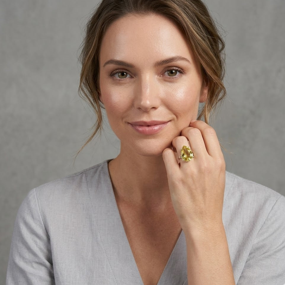 Topaz Rings in 925 Silver
