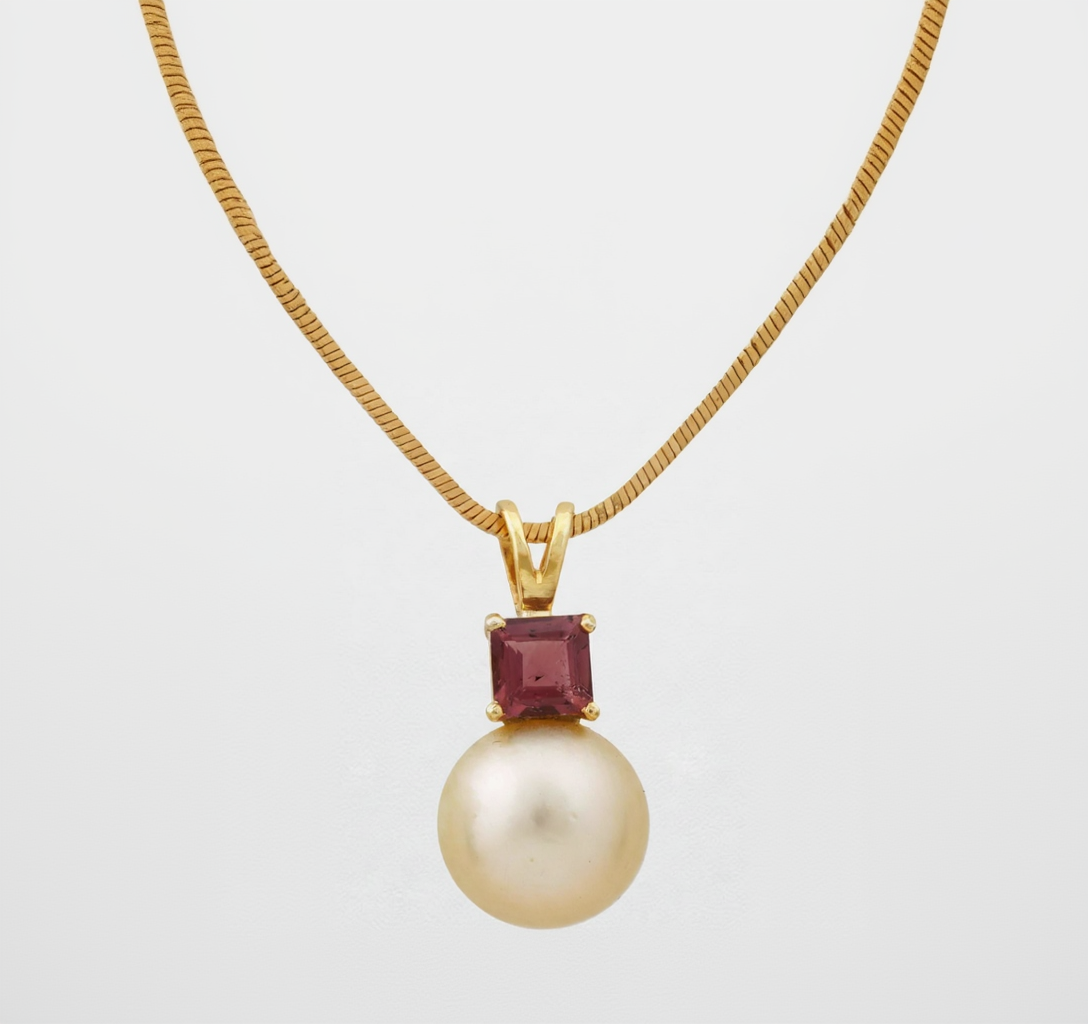 South Sea Pearl Pendant in Sterling Silver