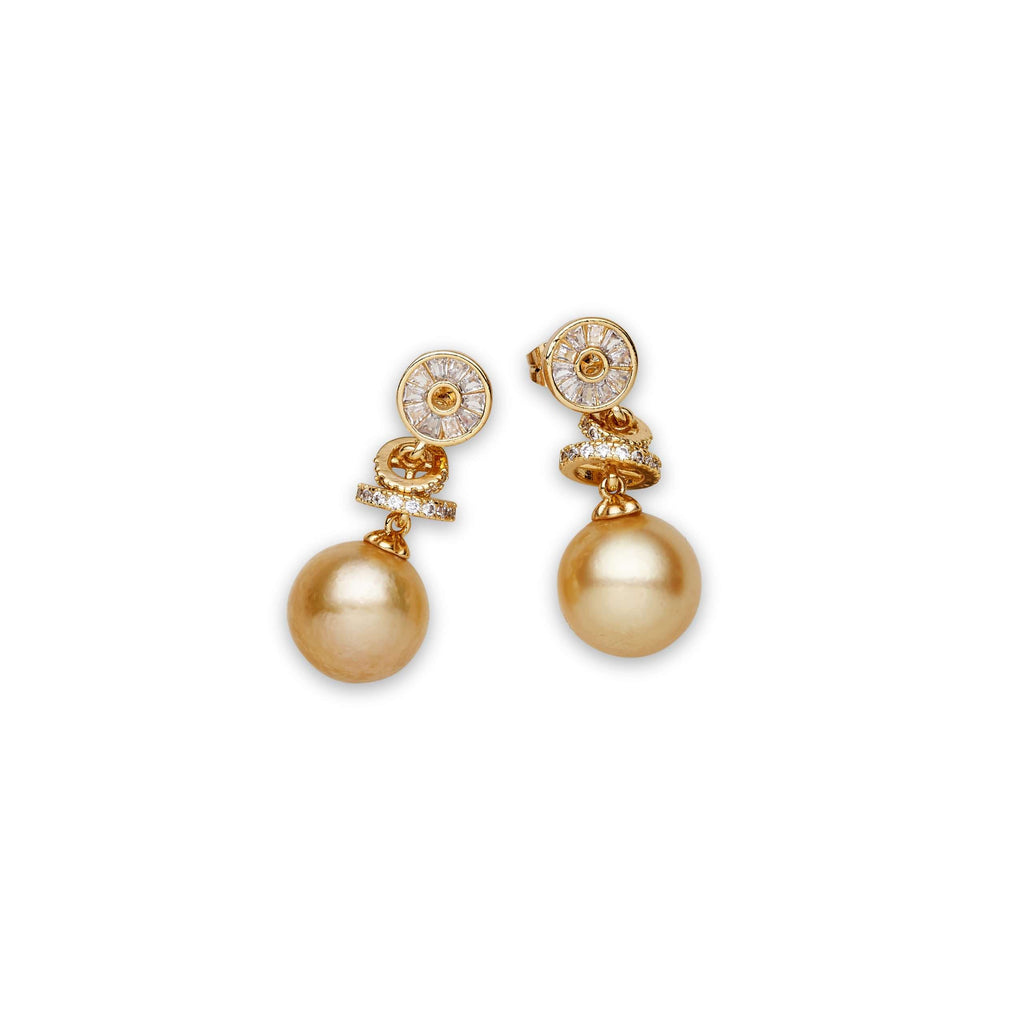 South Sea gold pearl earrings