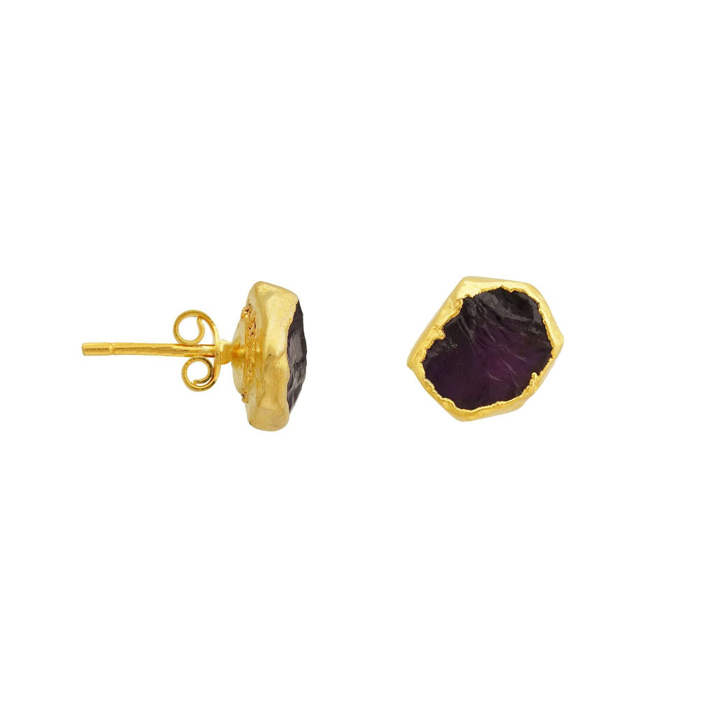 Amethyst Earrings in 925 Silver