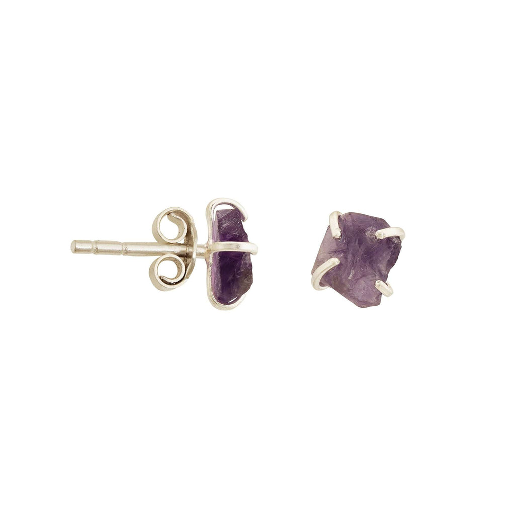 Amethyst Earrings in 925 Silver
