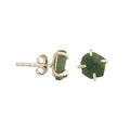 Emerald Earrings in 925 Silver