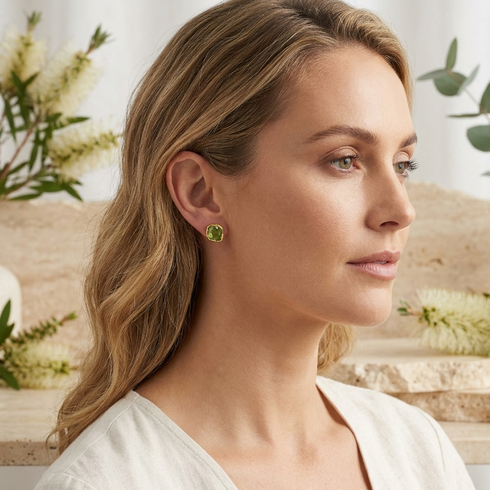 Pearl stud earrings 