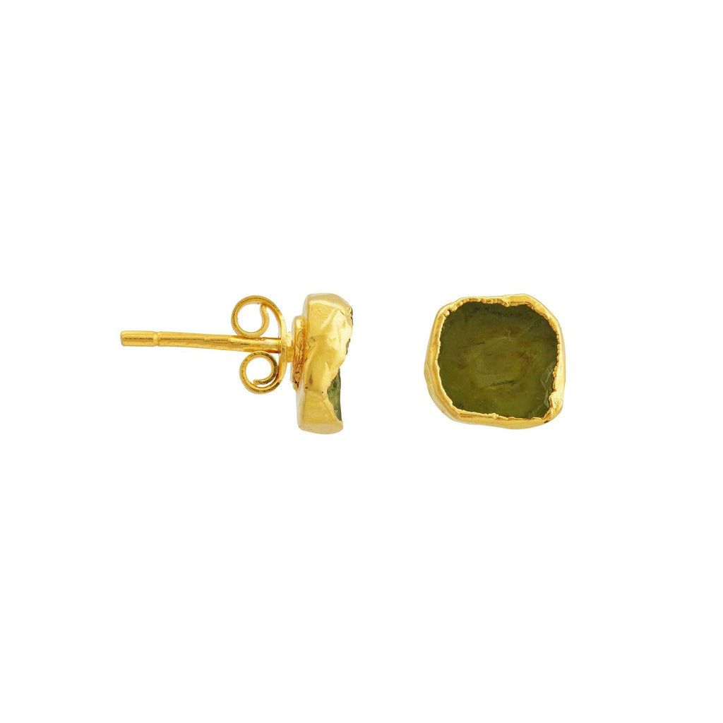 Peridot Earrings in 925 Silver