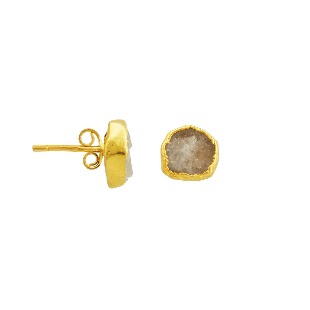 Moonstone Earrings in 925 Silver