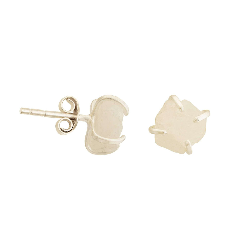 Moonstone Earrings in 925 Silver