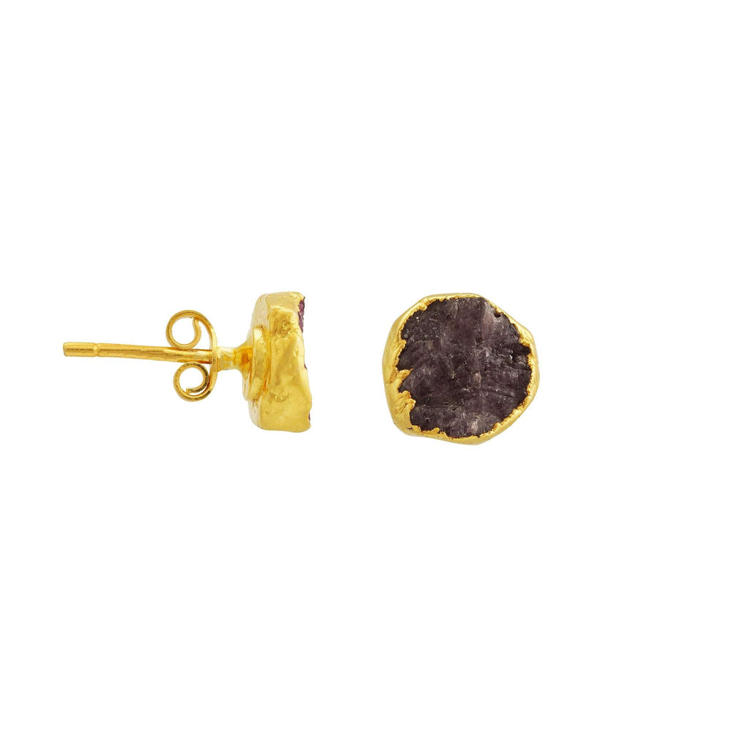 Ruby Earrings in 925 Silver