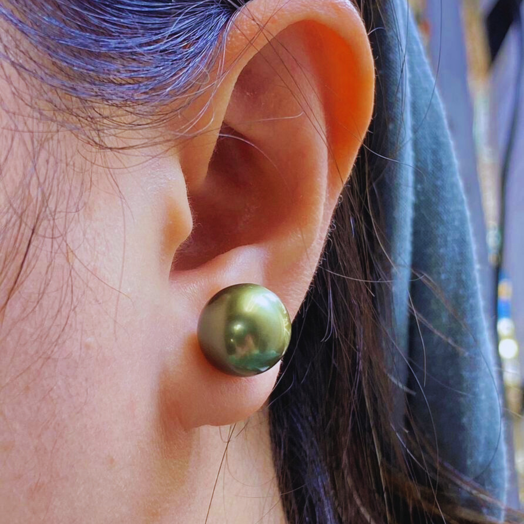 tahitian pearl earrings