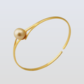 South Sea Golden Pearl 10.5-11.5 mm Adjustable Bracelet in Silver