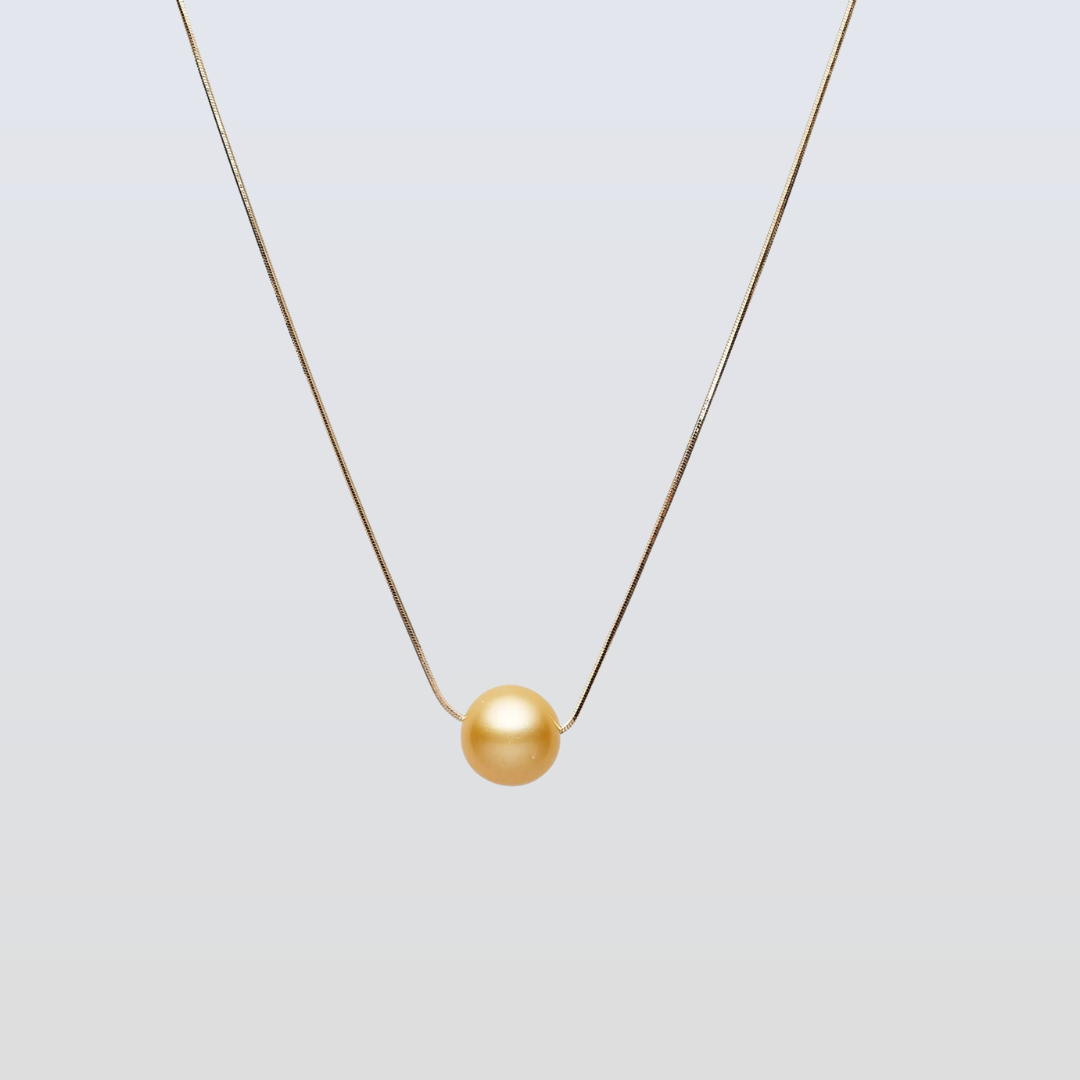 South Sea Gold Pearls Hornsby Long Chain Necklace 15 mm AA