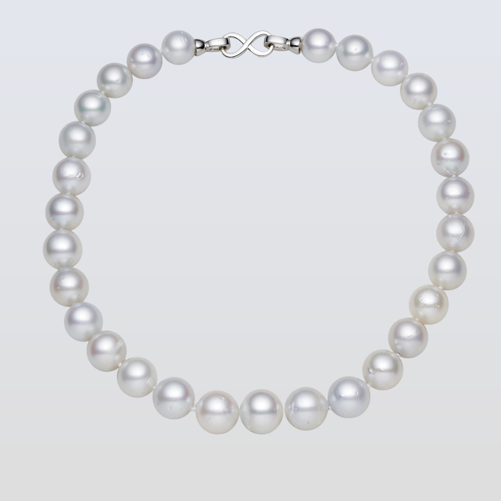 South Sea White Pearls Opera Necklace 12-15 mm AA