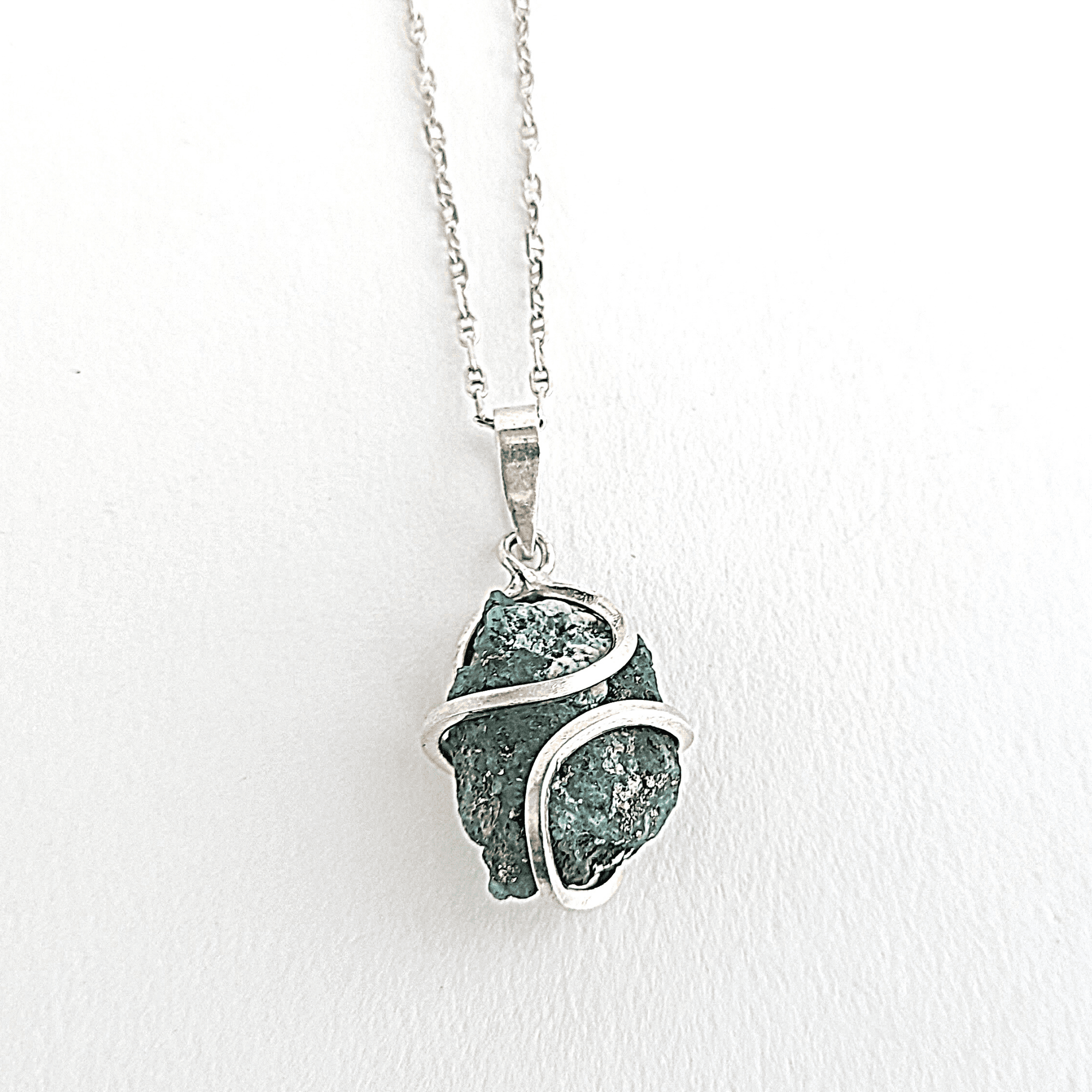 Emerald Pendants in Italian Pure Silver