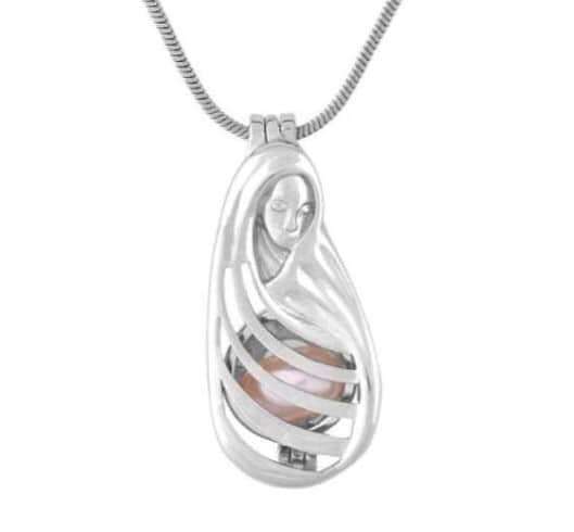 Freshwater Pearl Pendants 8-9 mm in Silver Plated