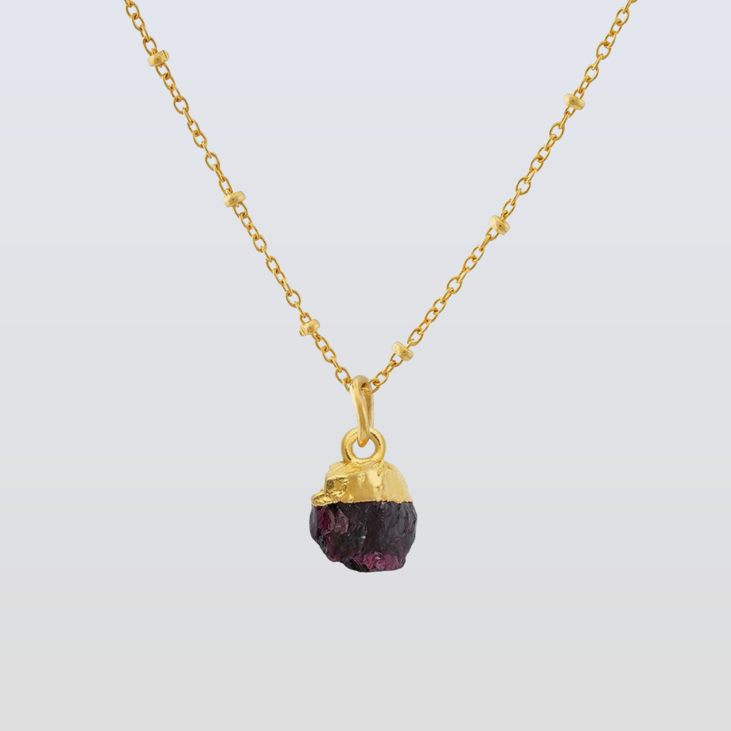 Garnet Pendants in 925 Silver