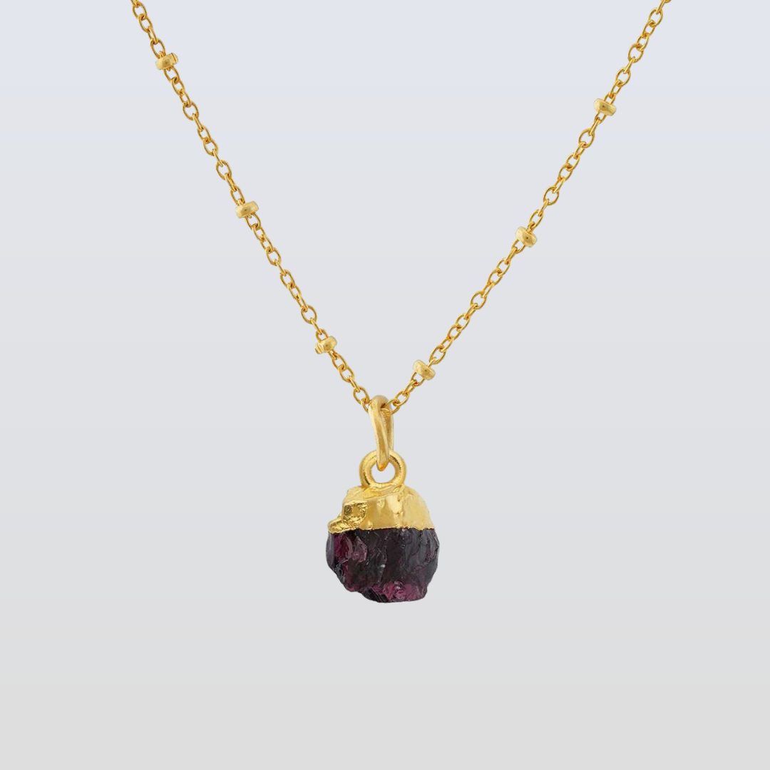 Garnet Pendants in 925 Silver