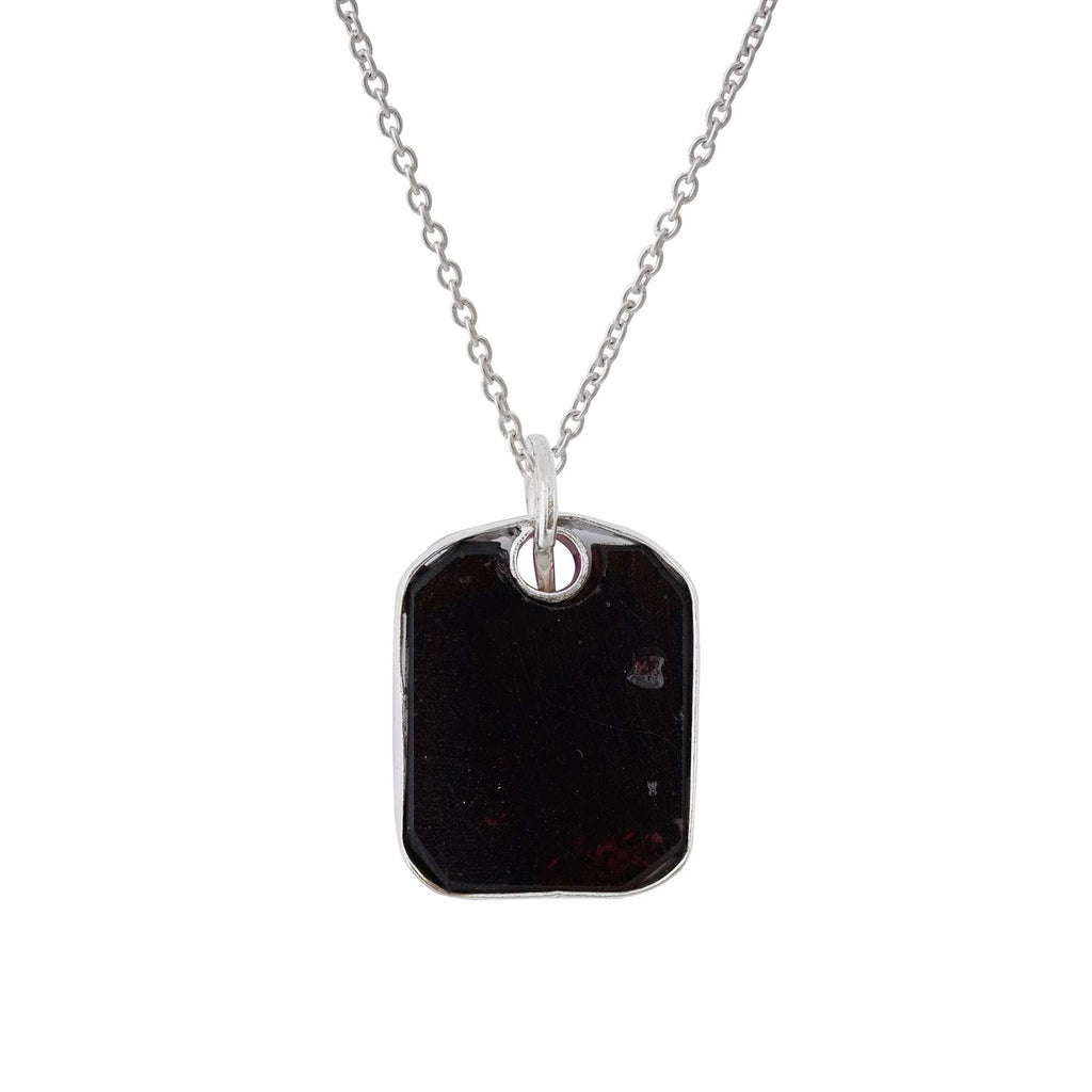 Garnet Unisex Pendants in 925 Silver