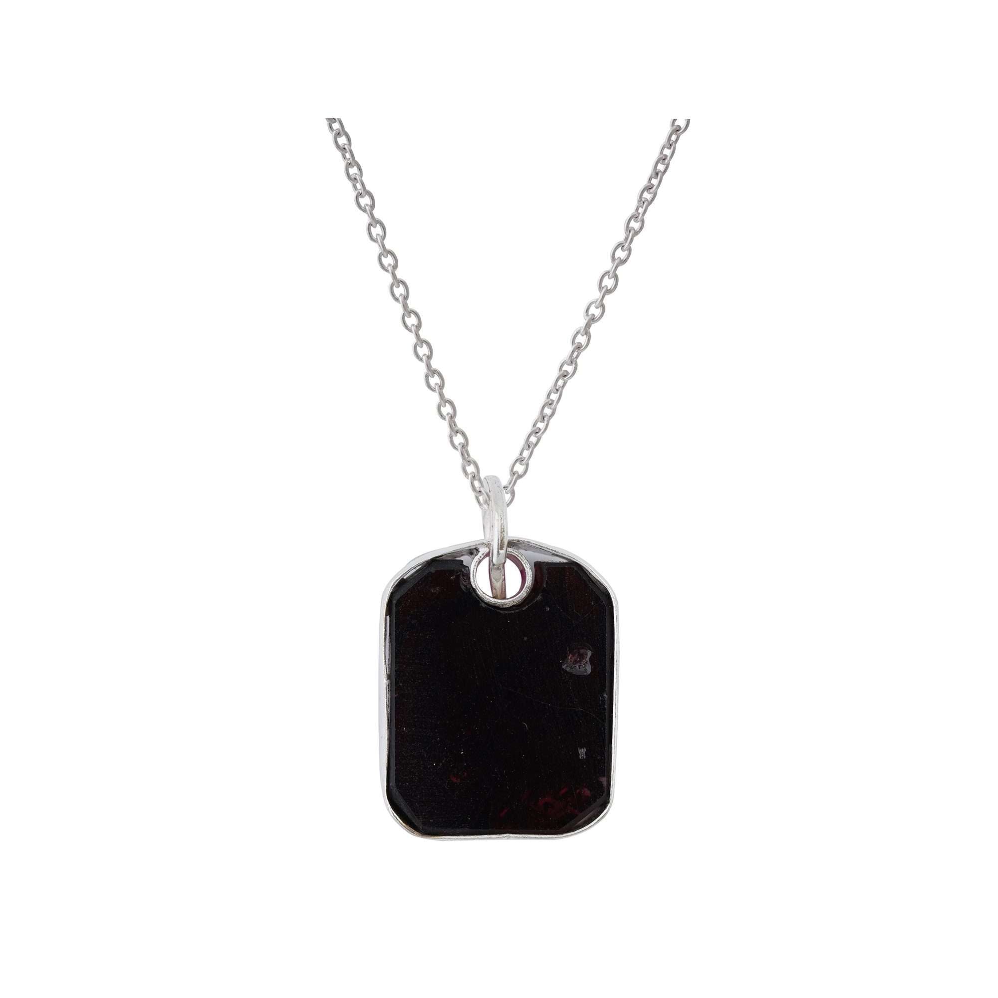 Garnet Unisex Pendants in 925 Silver