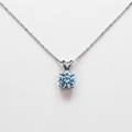 Sky Blue Topaz Necklace in Sterling Silver