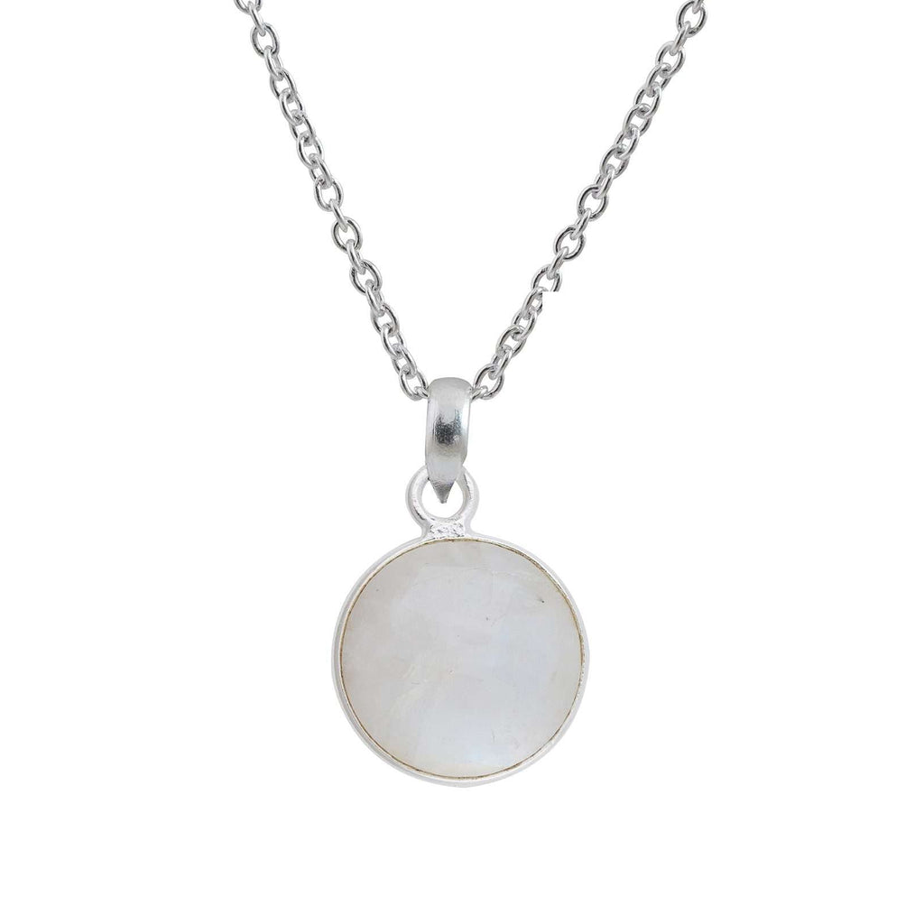 Moonstone Unisex Pendants in 925 Silver