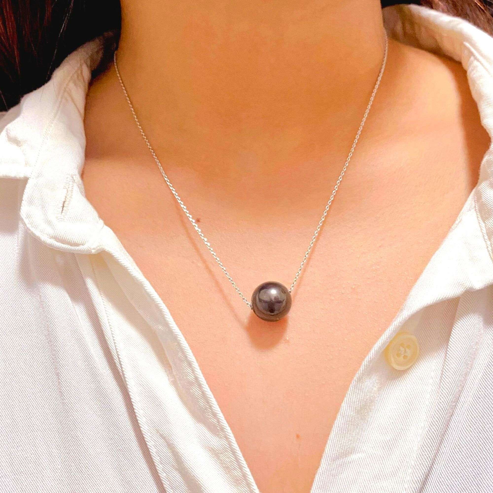 Tahitian Pearl Pendant in Sterling Silver