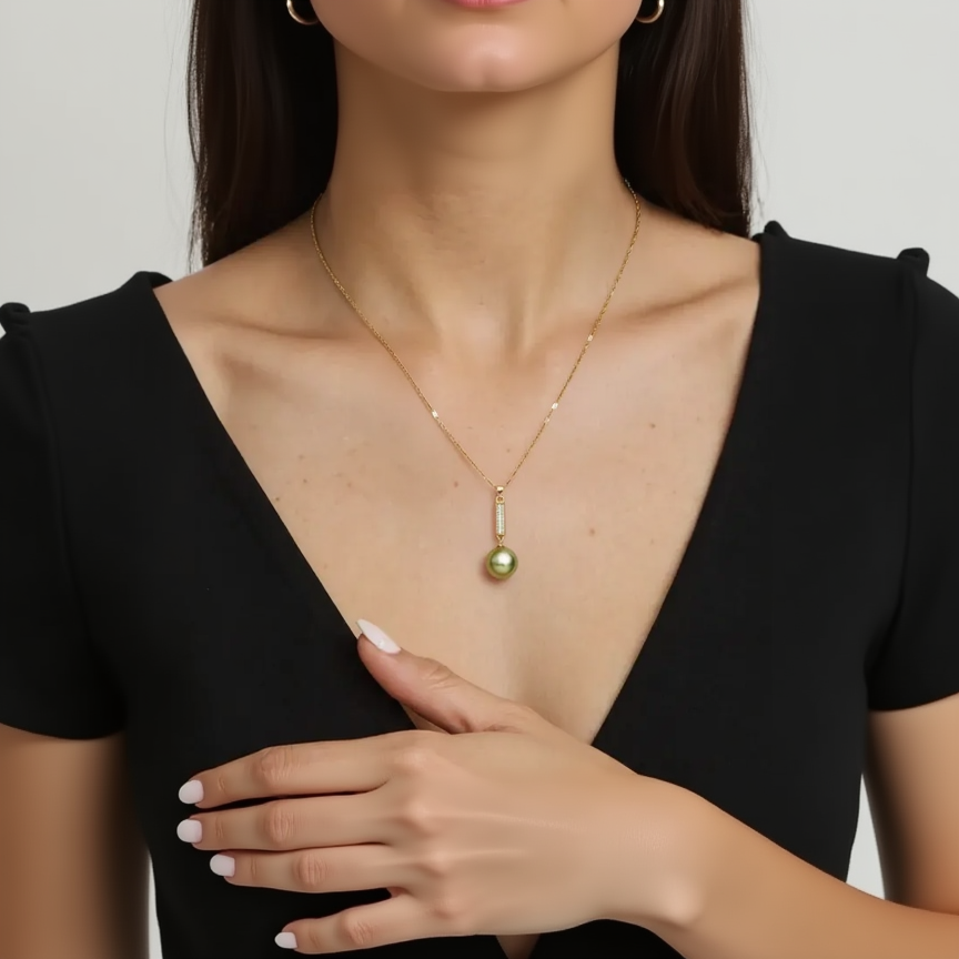 Others South Sea Pearl Pendants 12-13 mm in Sterling Silver
