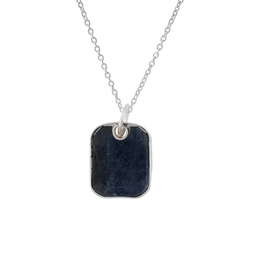 Sapphire Unisex Pendants in 925 Silver