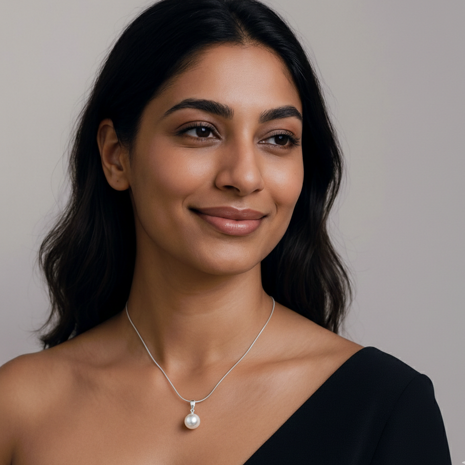 South Sea White Pearls Collingwood Pendant 13-14 mm AAA