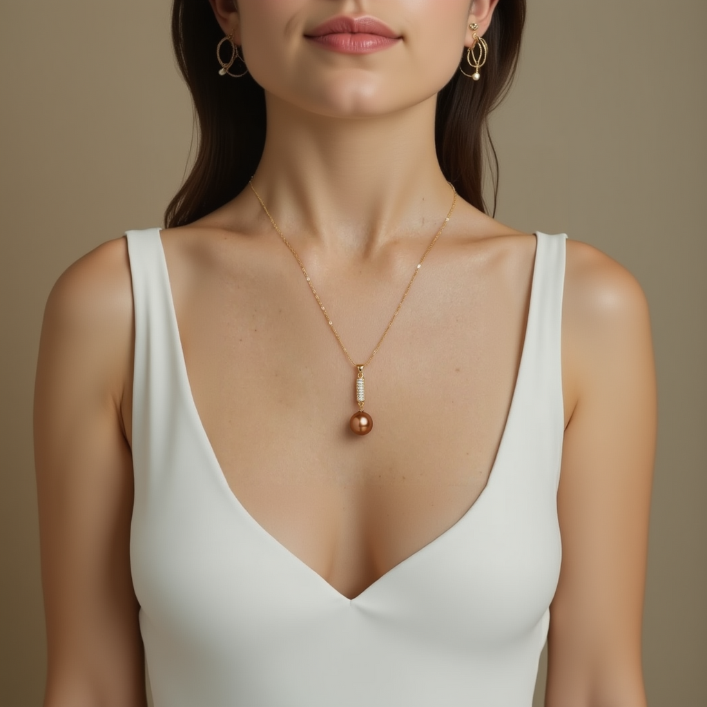 Others South Sea Pearl Pendants 12-13 mm in Sterling Silver