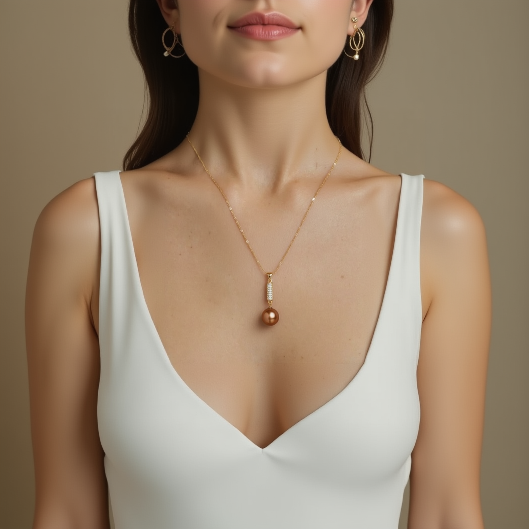Others South Sea Pearl Pendants 12-13 mm in Sterling Silver