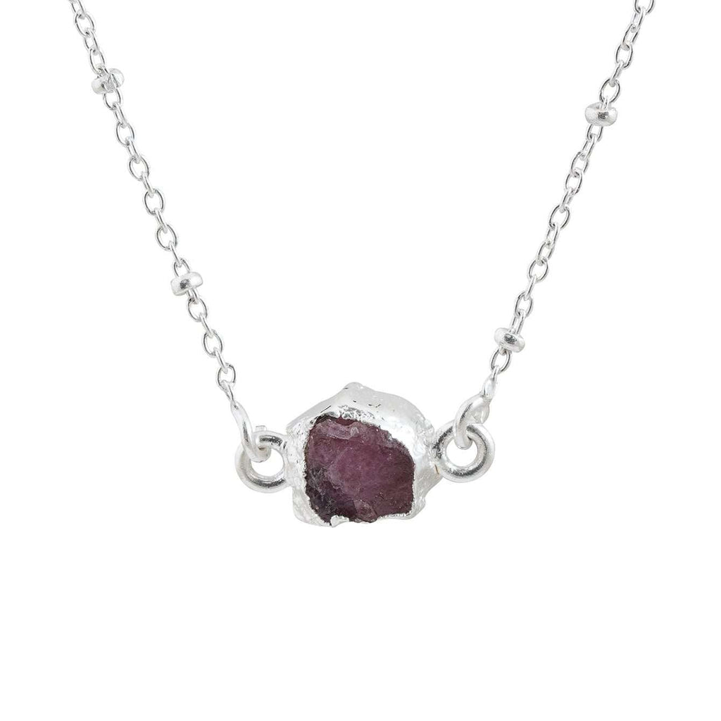 Handmade Rose Quartz Pendant in in 925 Silver