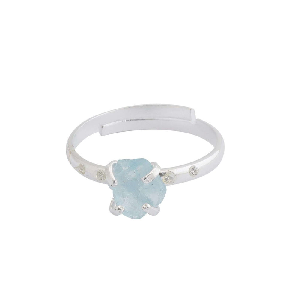 Aquamarine Rings in 925 Silver