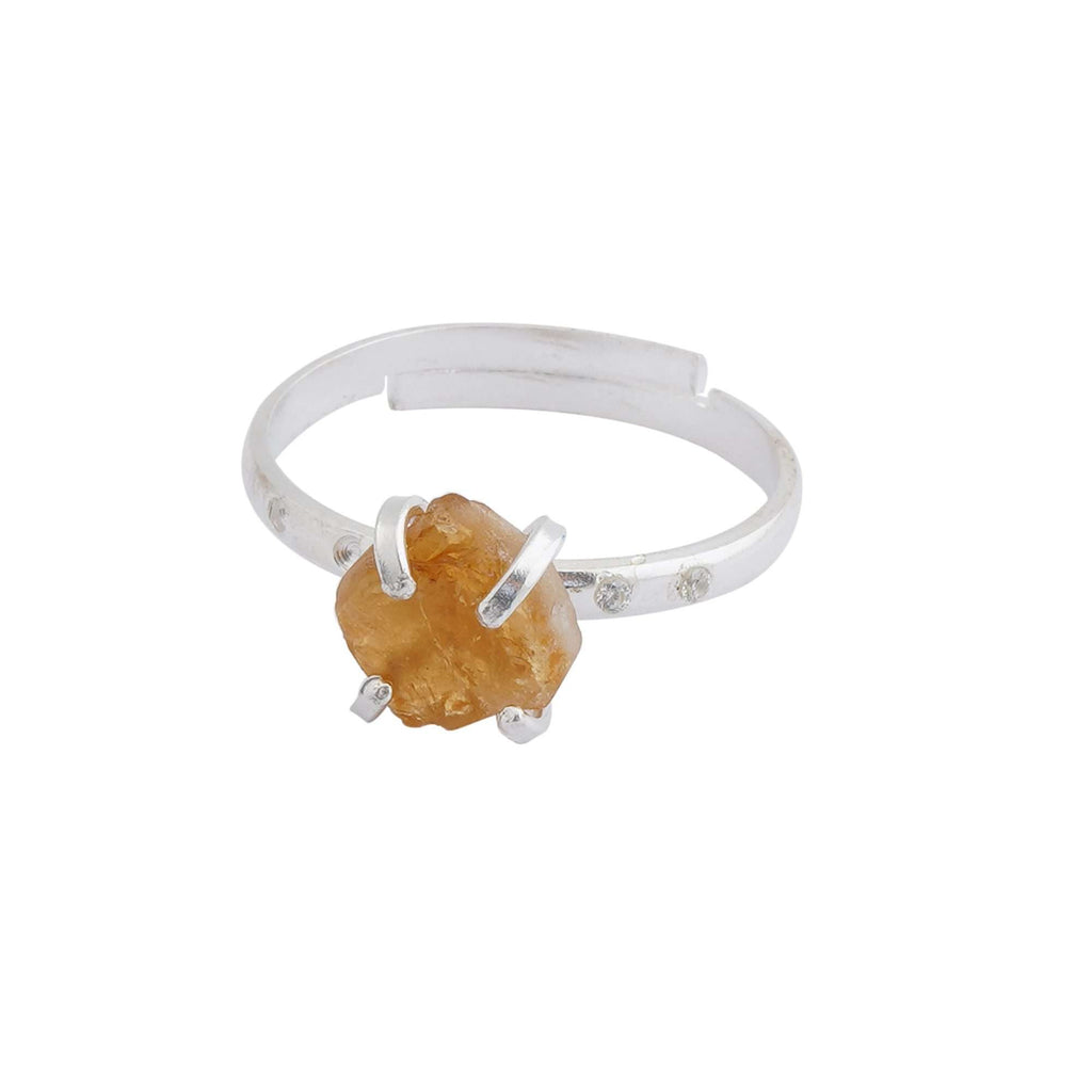 Citrine Rings in 925 Silver