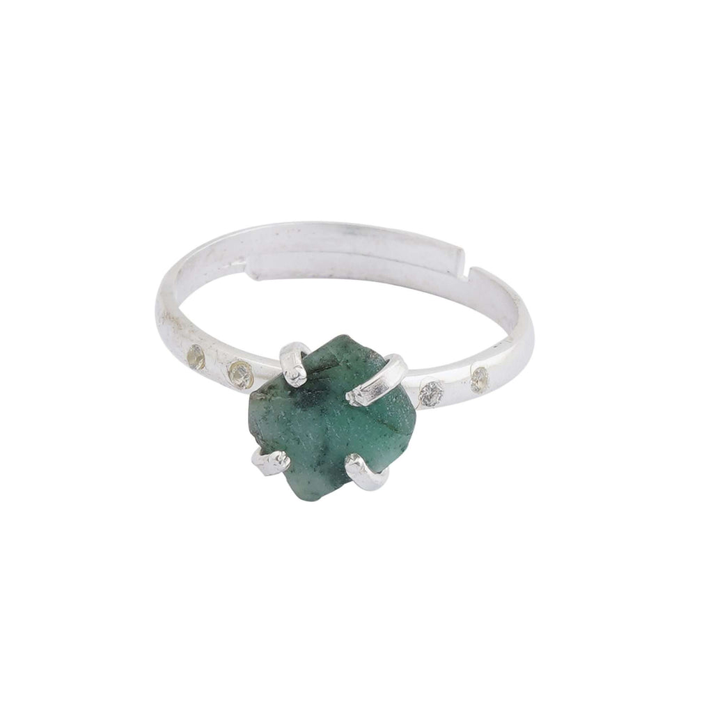 Emerald Rings in 925 Silver