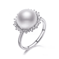 Freshwater Pearl Rings 8 - 9 MM Pearl in Sterling Silver