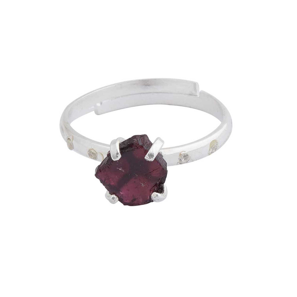 Garnet Rings in 925 Silver