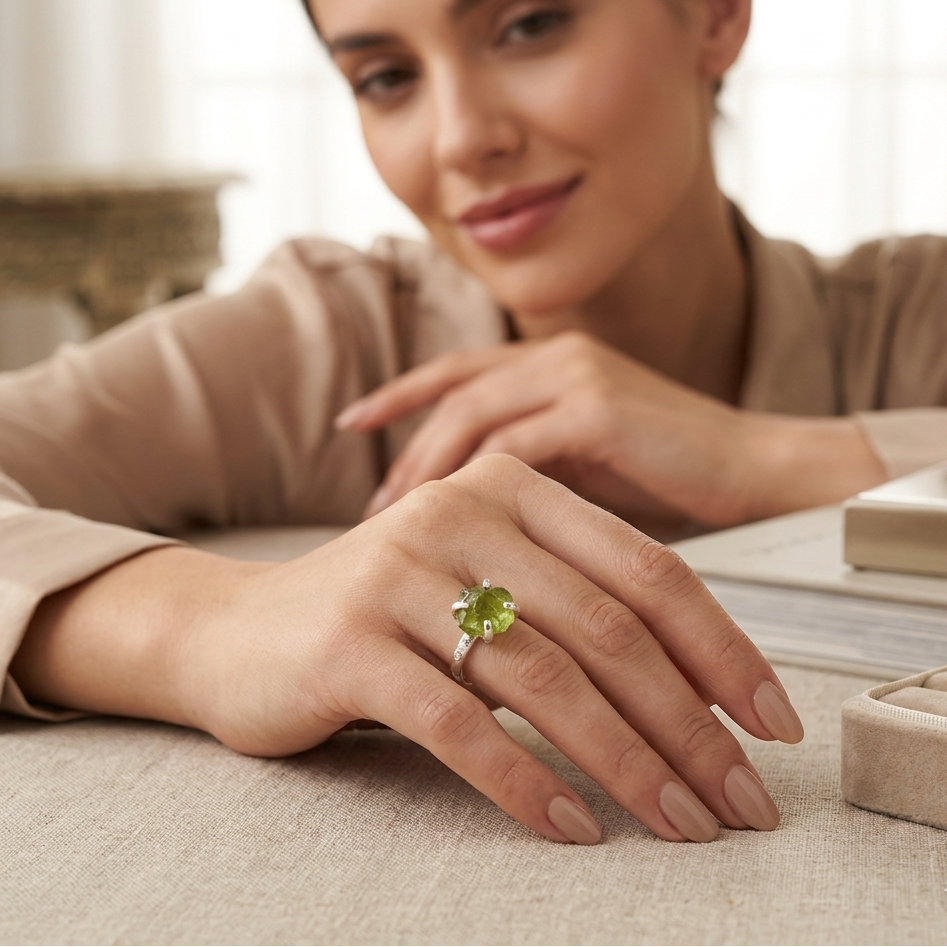 Model with Ring