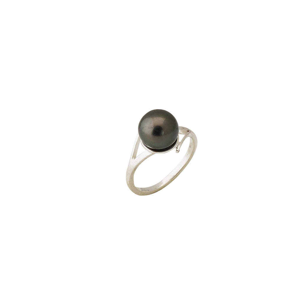 Tahitian Pearl Ring in Sterling Silver