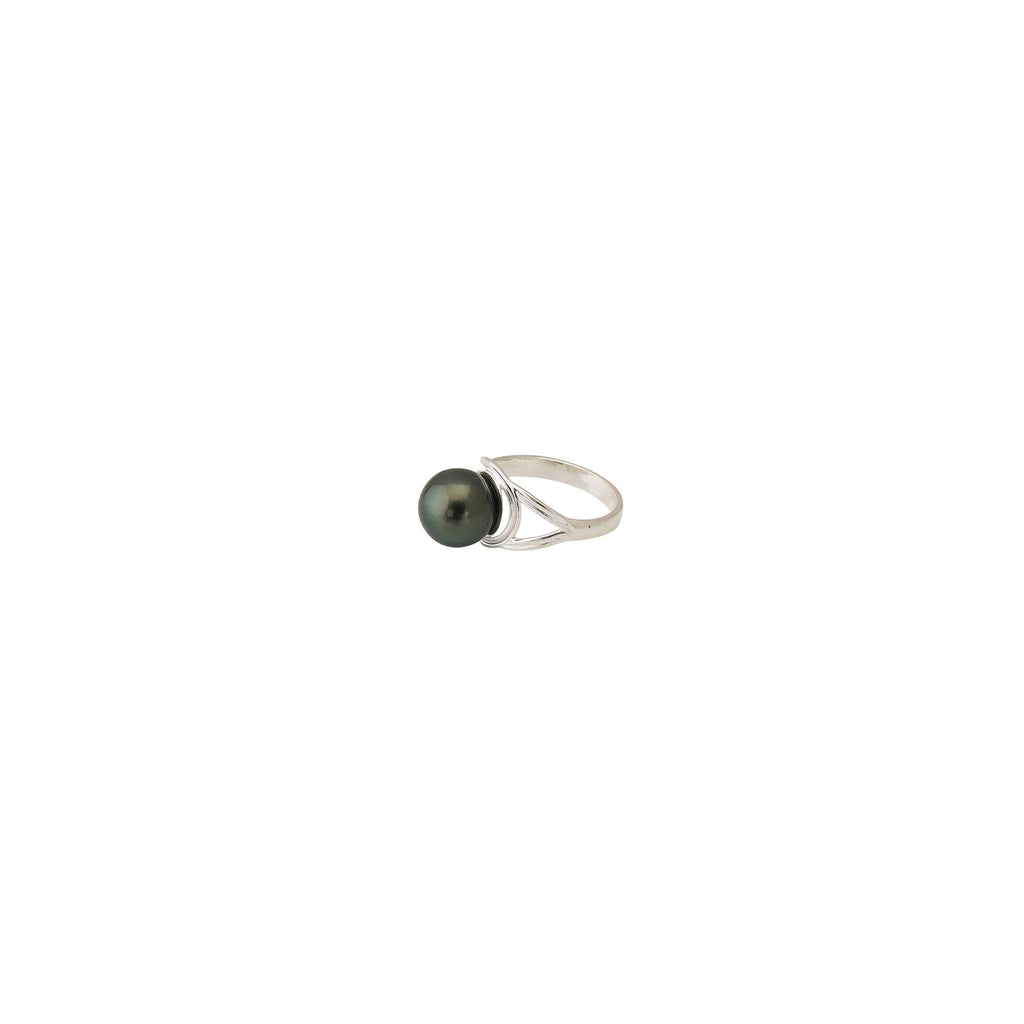 Tahitian Pearl Ring in Sterling Silver