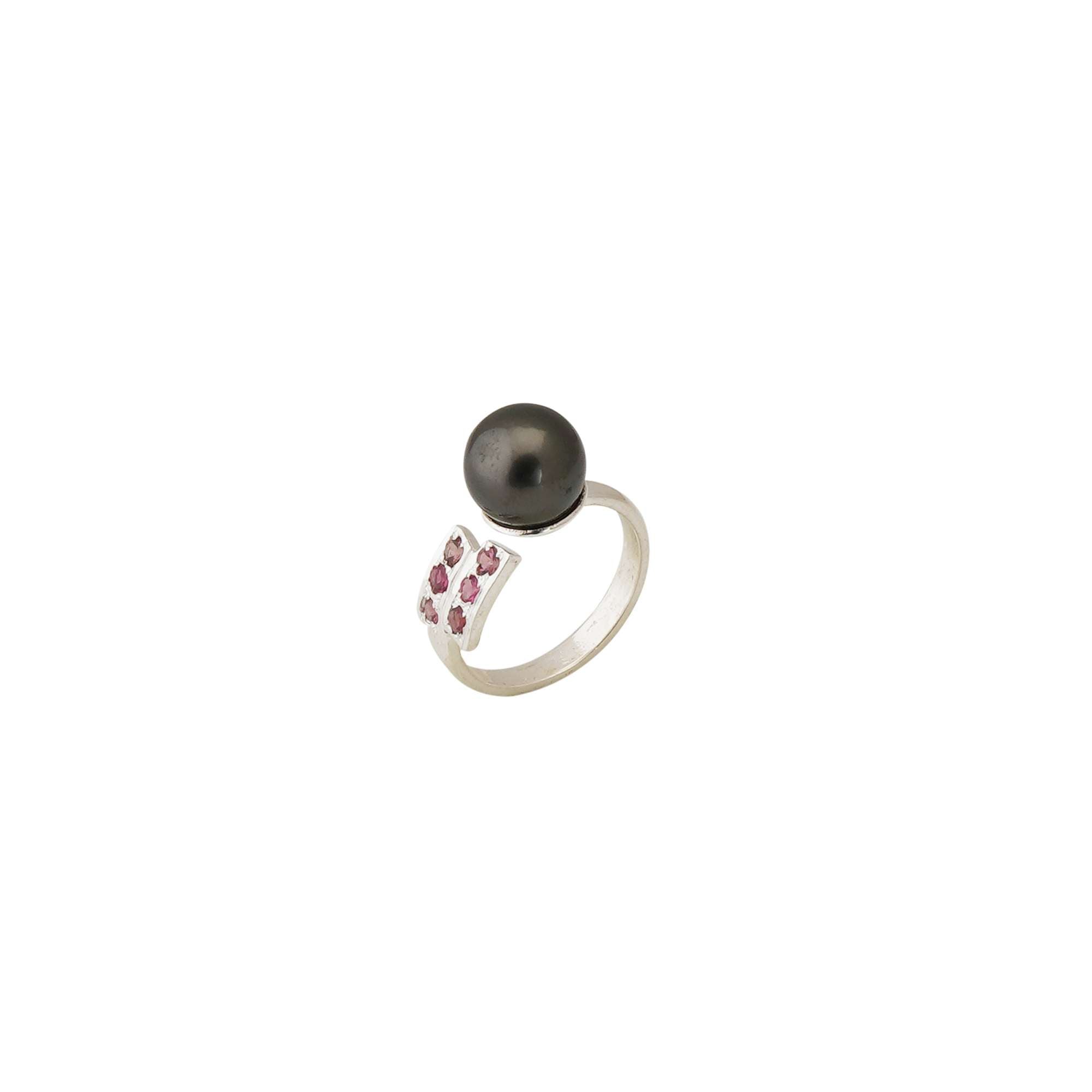 Tahitian Pearl Ring in Sterling Silver