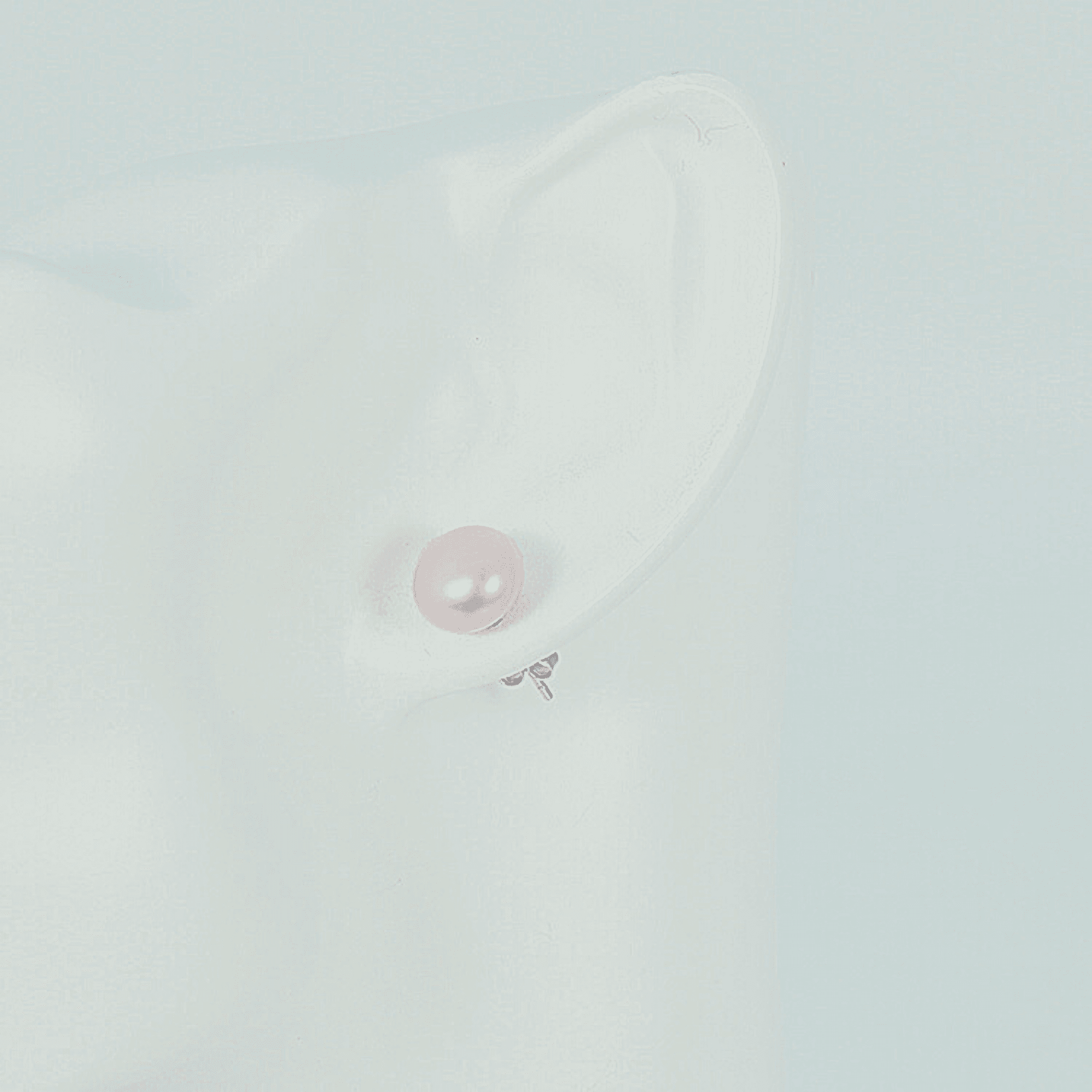 Purple Freshwater Pearl Earrings 8-9 mm in Sterling Silver