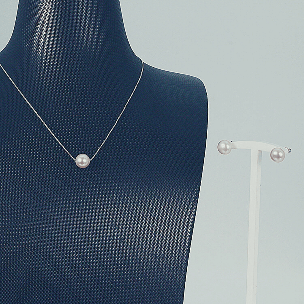Freshwater Pearl Sets 8-9 mm in 925 Silver