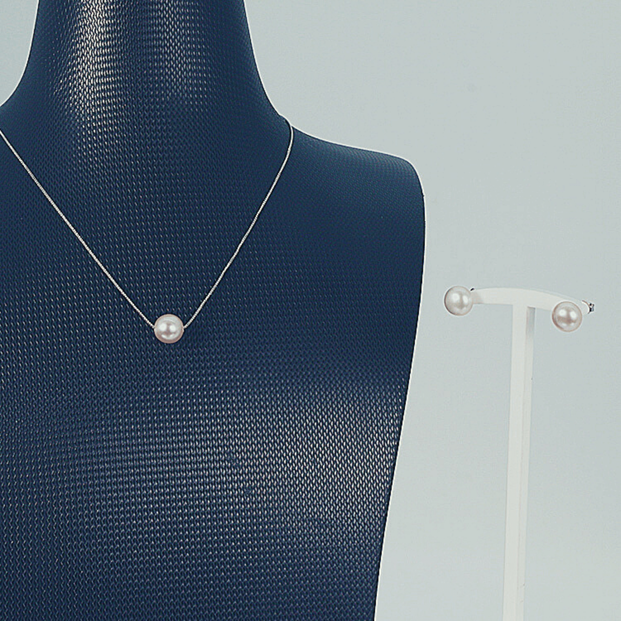 Freshwater Pearl Sets 8-9 mm in 925 Silver