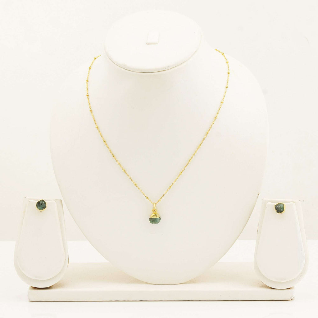Emerald Sets in 925 Silver