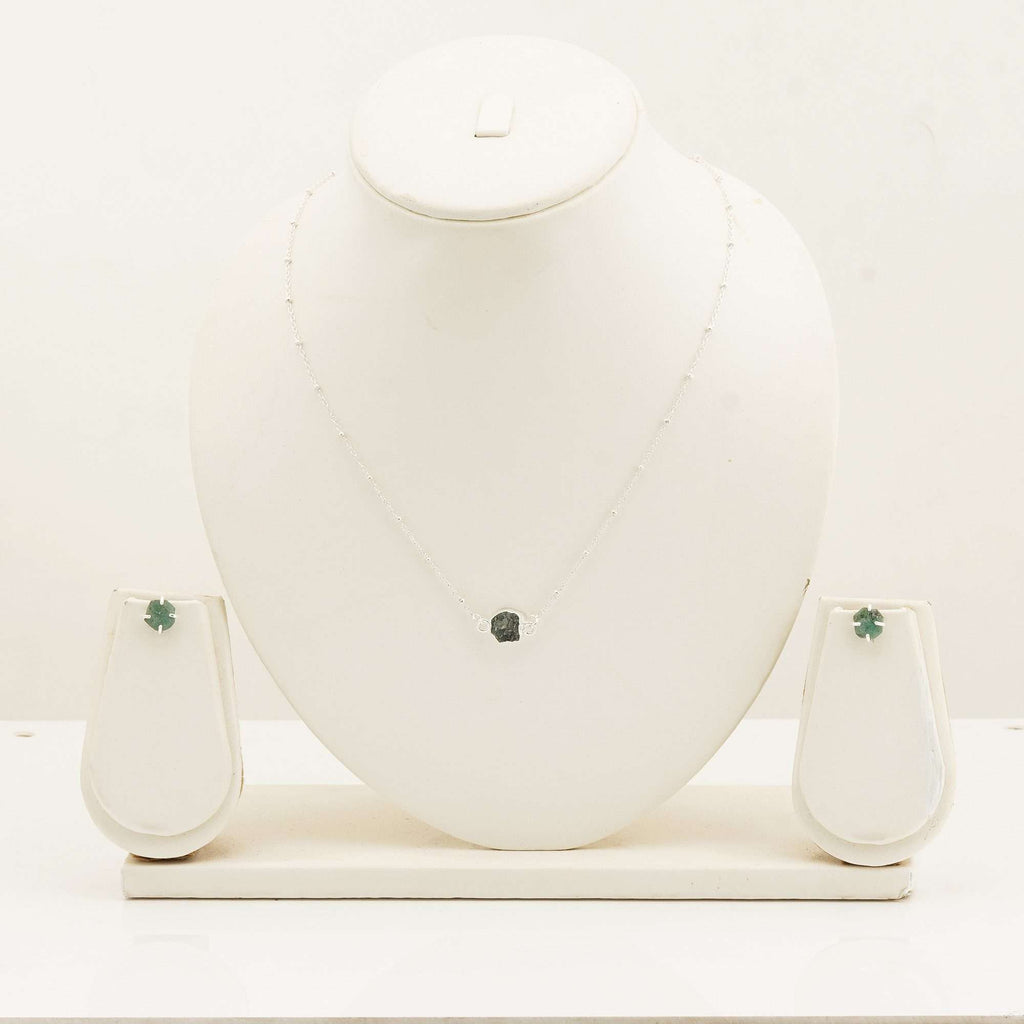 Emerald Sets in 925 Silver