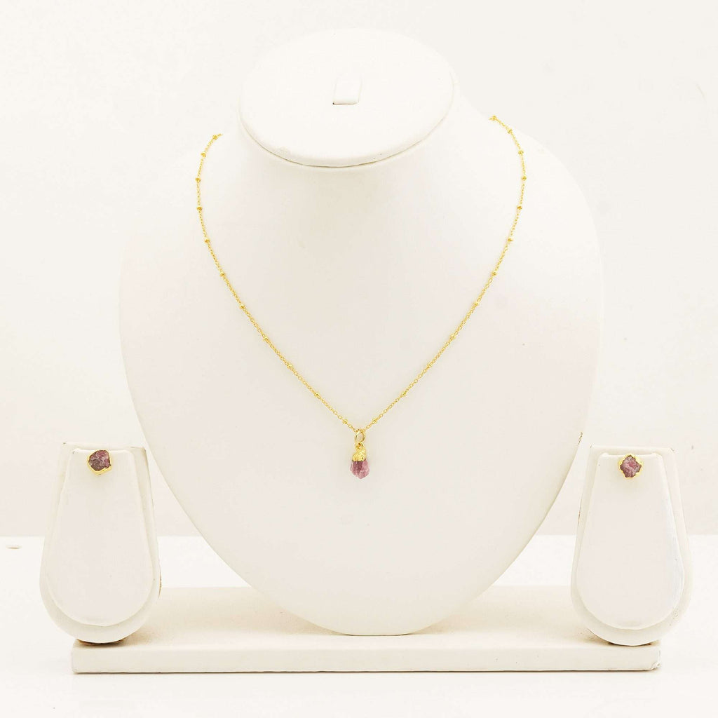 Handmade Rose Quartz Set in in 925 Silver