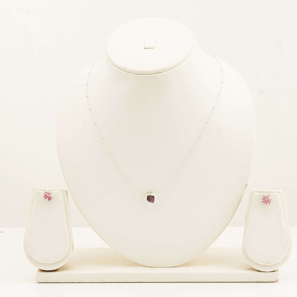 Handmade Rose Quartz Set in in 925 Silver